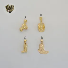 (1-2111) Gold Laminate - Cowboy Pendants - BGF