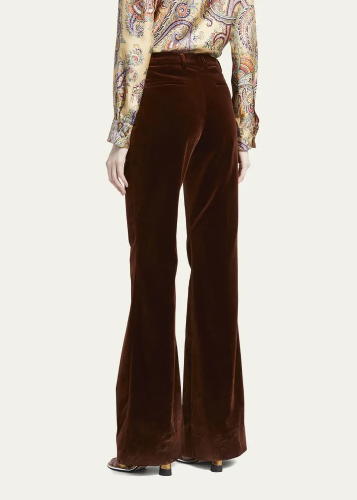 11560551100 Velvet bootcut trouser