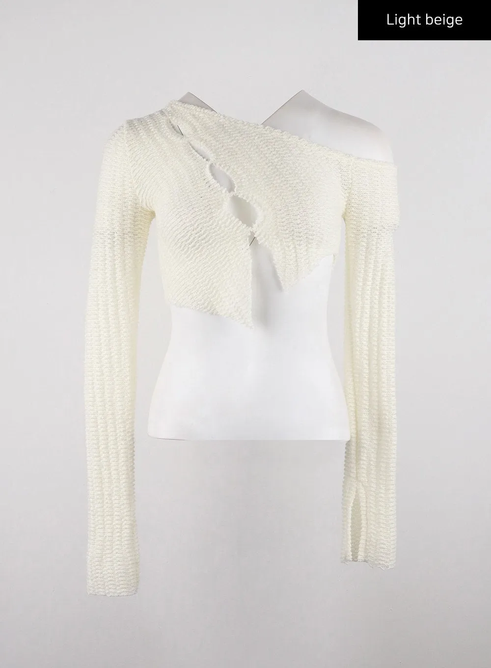 Asymmetrical Cut Out Knit Top CD312