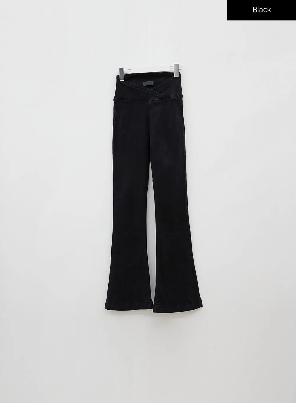 Banded Boot-Cut Highwaisted Pants IJ23