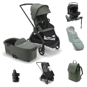 Bugaboo Dragonfly Pushchair Ultimate Bundle - Forest Green