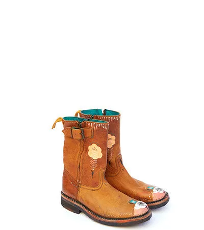 bunnie reiss x pskaufman... No.0030 HIGHWAY side zip boot Tan