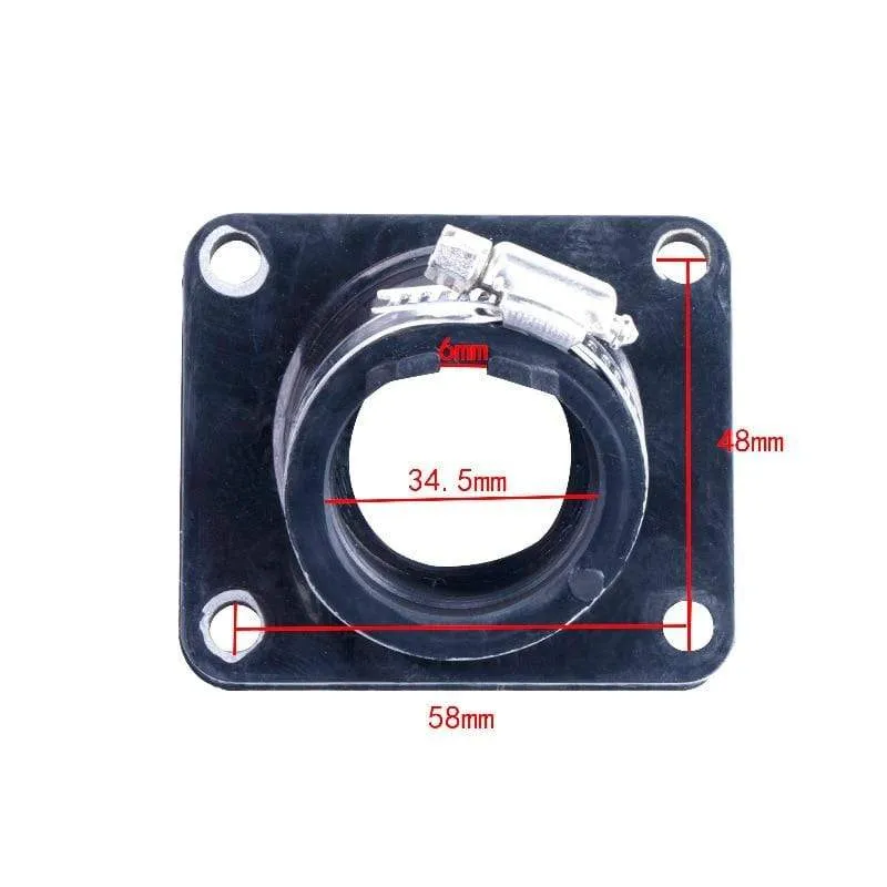 Carburetor Intake Manifold Joint Boot With Clamp For Yamaha YZ80 YZ85 KX60 Motorcycle Parts.