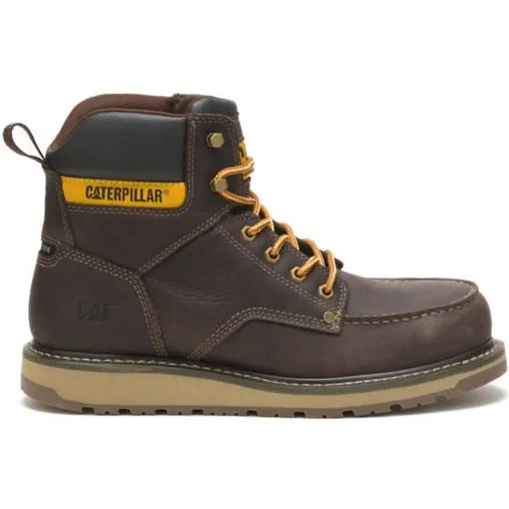 CAT Men's Calibrate Steel Toe Work Boot - Leather Brown - P91418