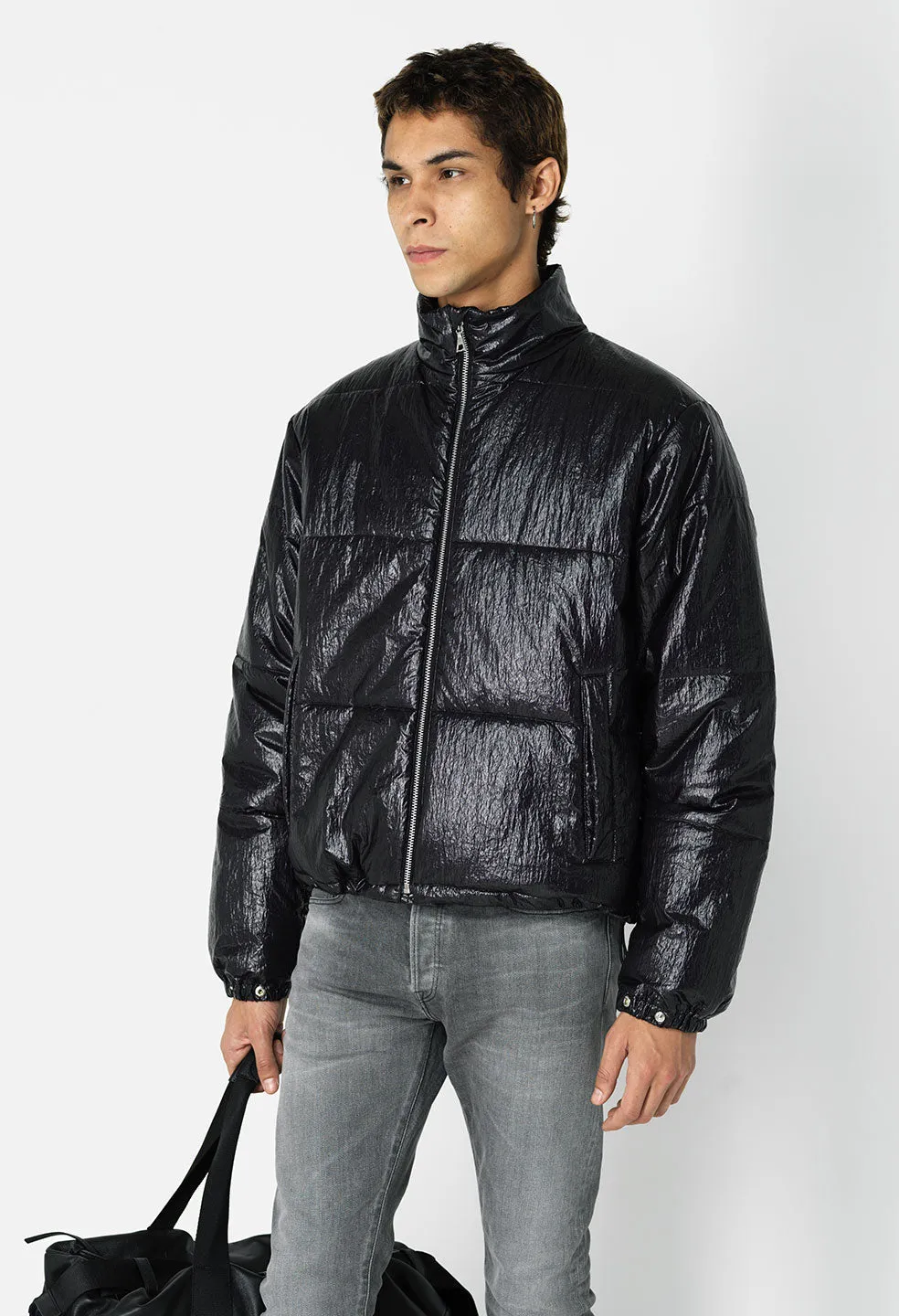 Coated Nylon Pico Puffer / Black