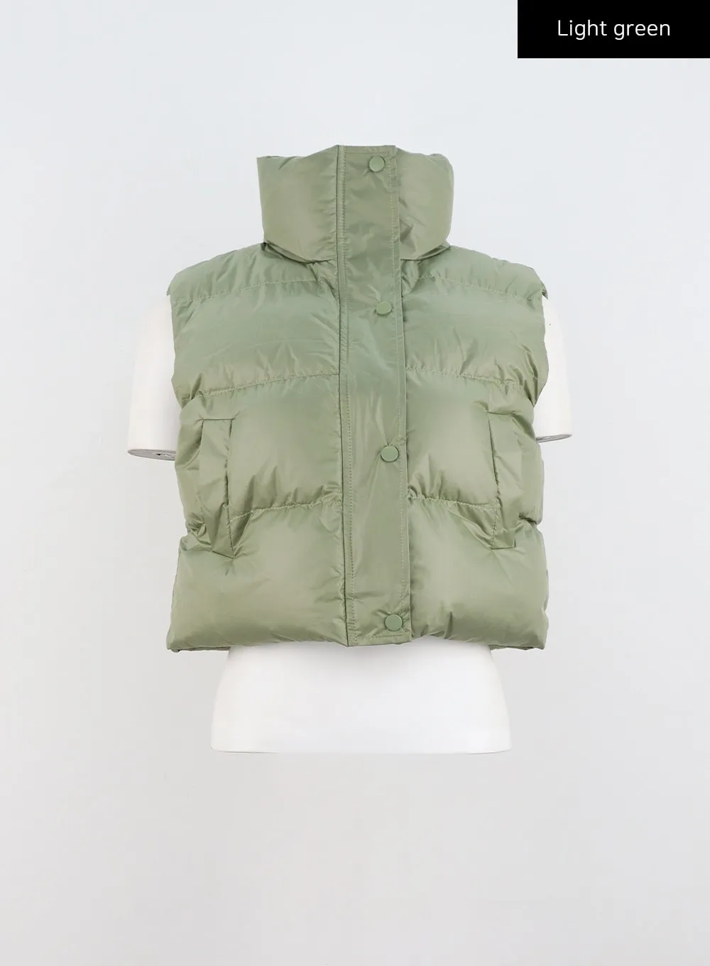 Cropped Puffer Vest CN320