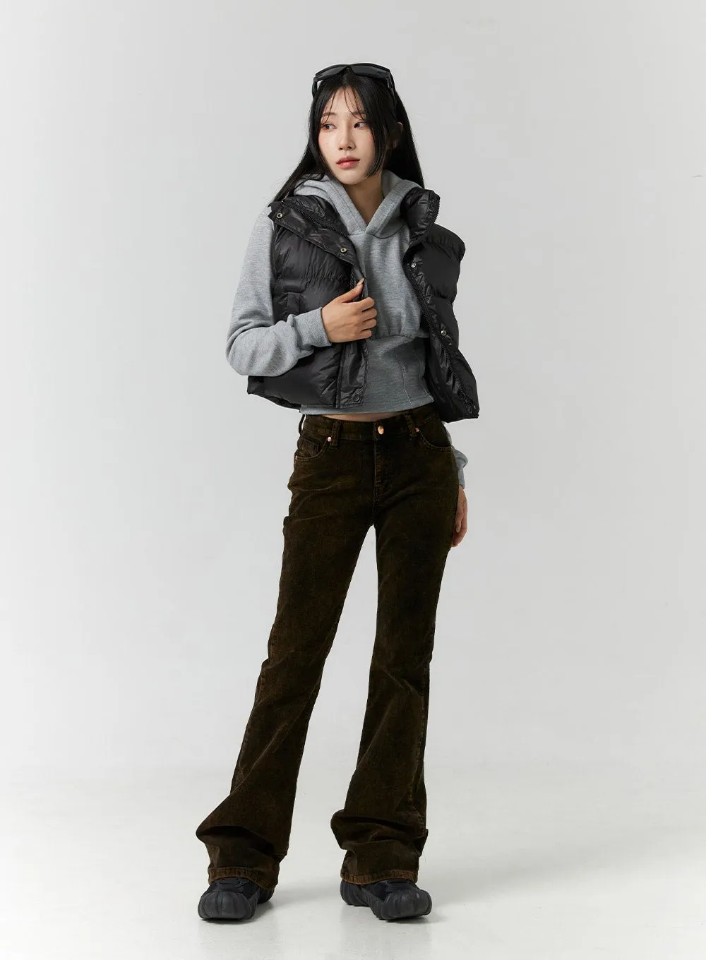 Cropped Puffer Vest CN320