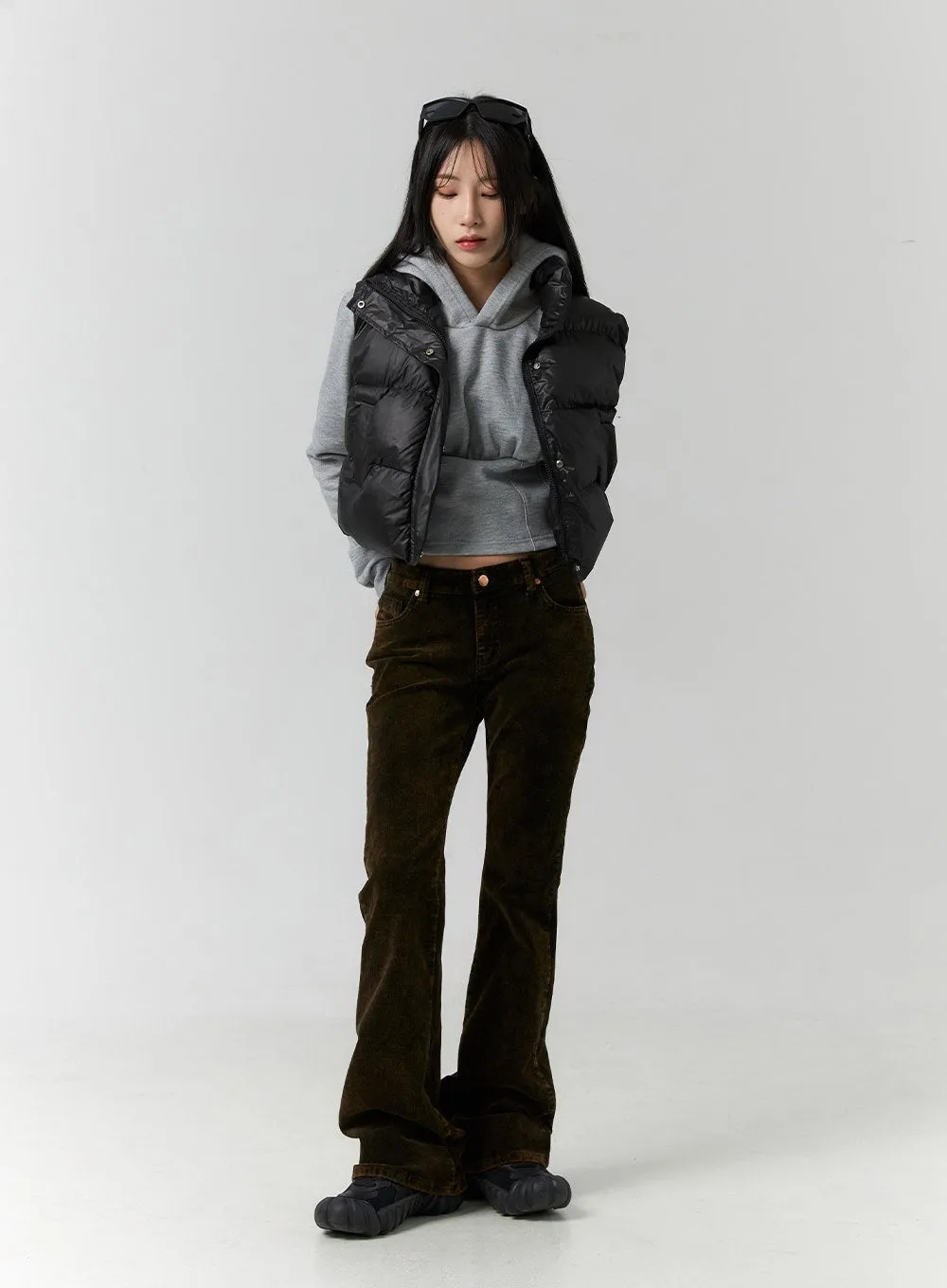 Cropped Puffer Vest CN320