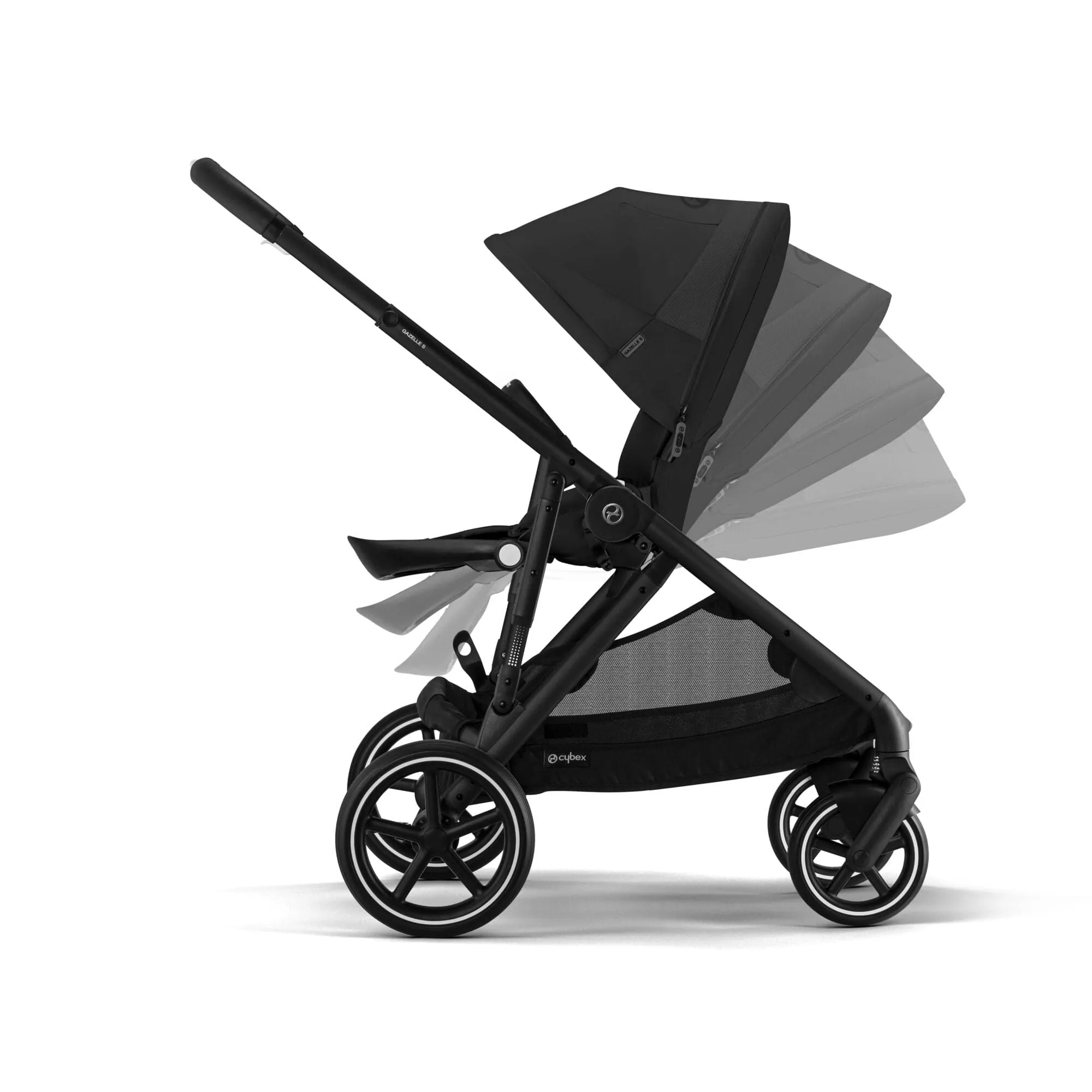 Cybex Gazelle S Pushchair - Black / Moon Black (NEW 2023)