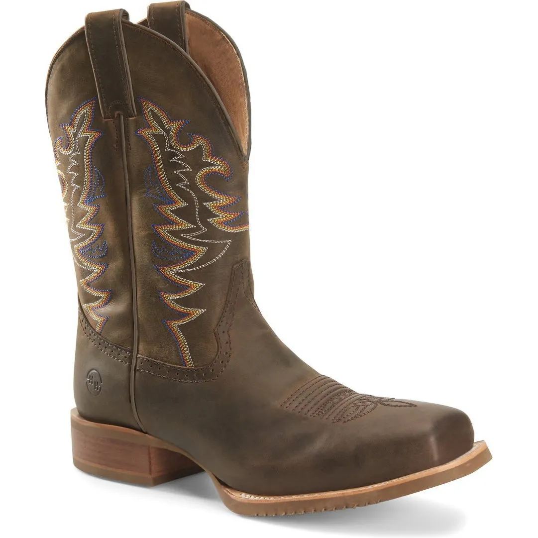 Double H Men's Orin 11" Square Toe Western Classic Boot- Brown- DH6014