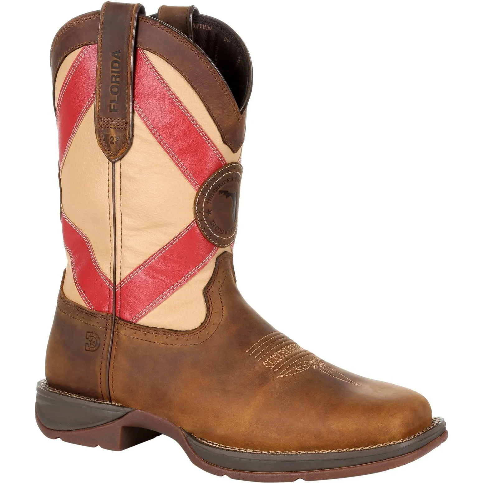 Durango Men's Rebel 11" Square Toe Western Boot - Brown - DDB0233