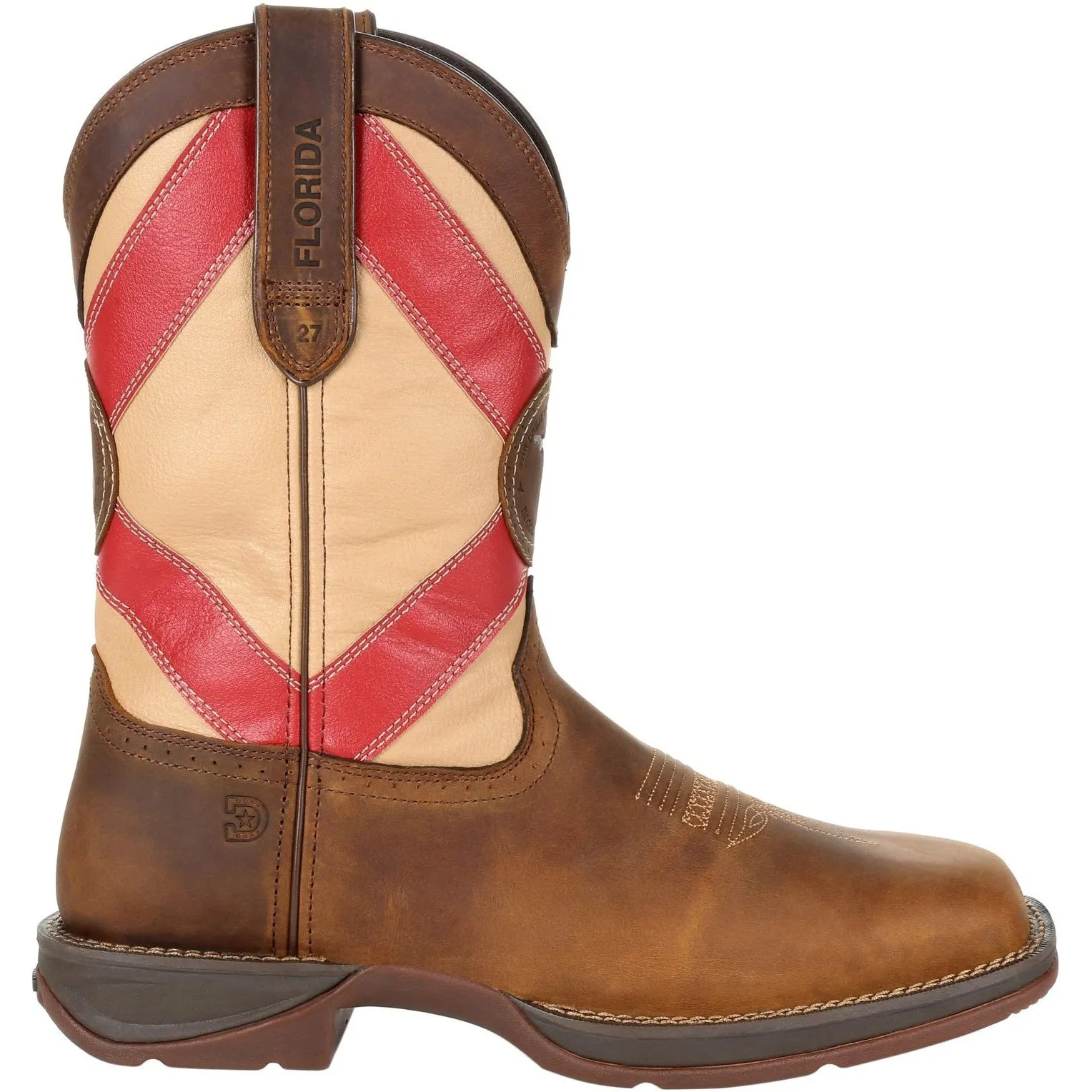 Durango Men's Rebel 11" Square Toe Western Boot - Brown - DDB0233