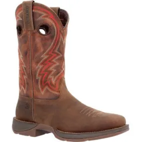 Durango Men's Rebel 12" Square Toe Wstrn Work Boot -Dark Chestnut- DDB0393