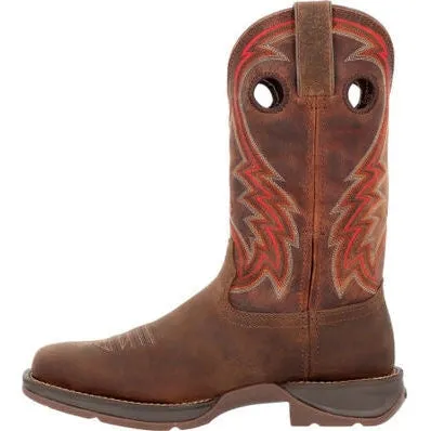 Durango Men's Rebel 12" Square Toe Wstrn Work Boot -Dark Chestnut- DDB0393