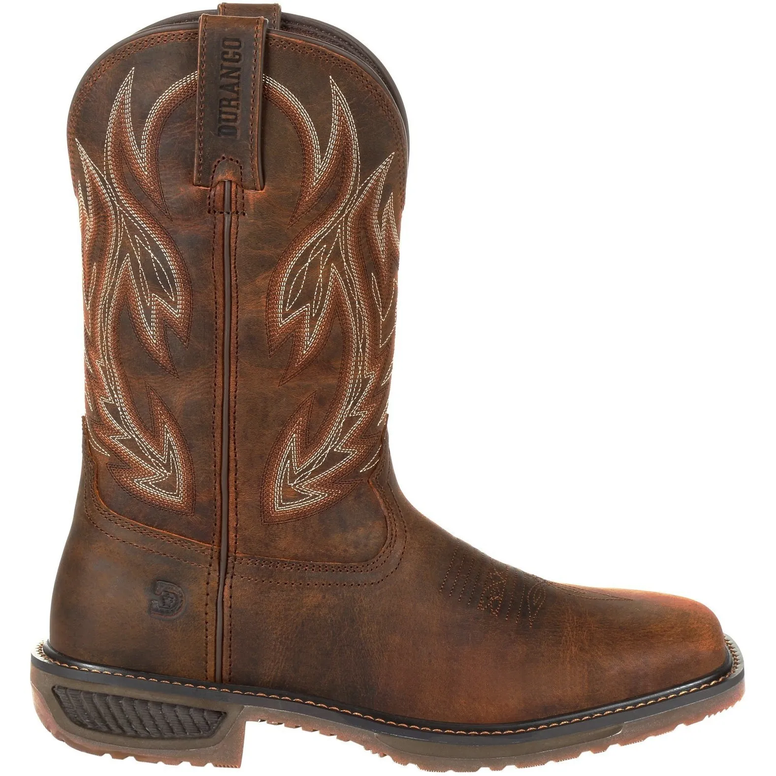 Durango Men's Workhorse 11" Steel Toe Western Work Boot- Brown- DDB0202