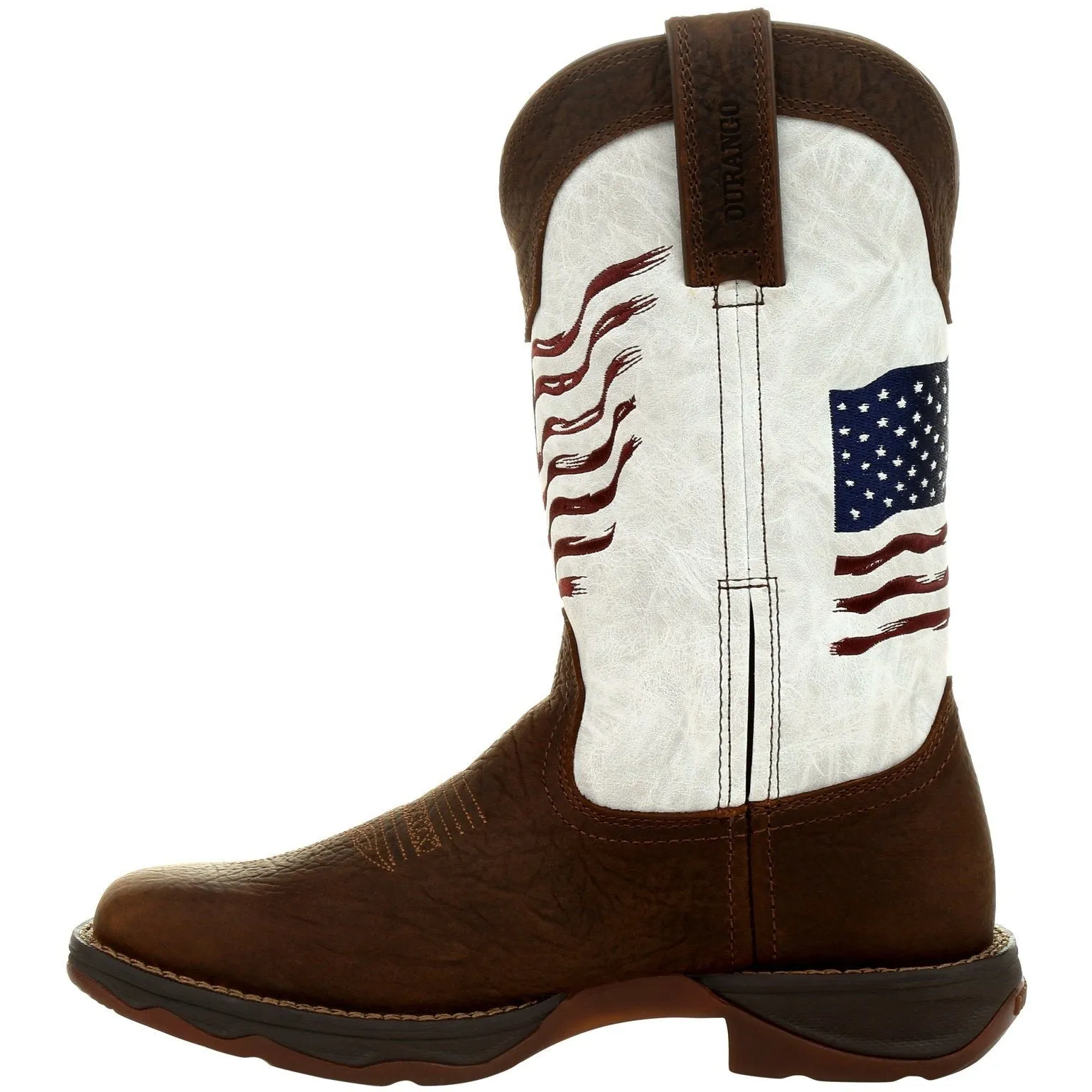 Durango Women's Lady Rebel Distressed Flag 11" Square Toe Western Boot DRD0394