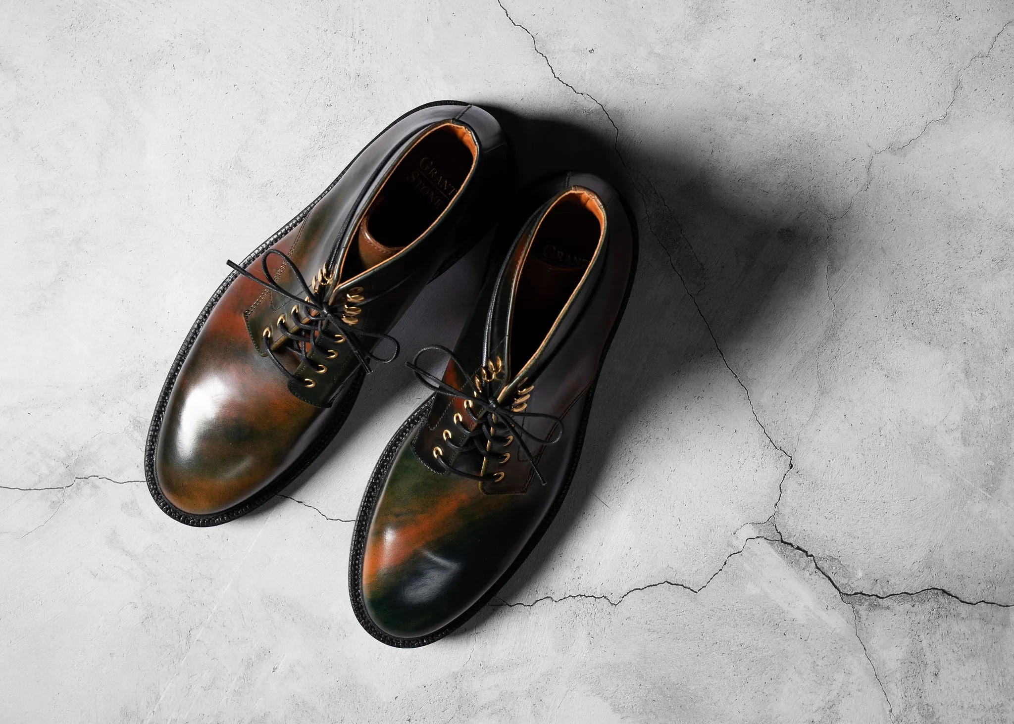 Edward Boot Black Marbled Shell Cordovan