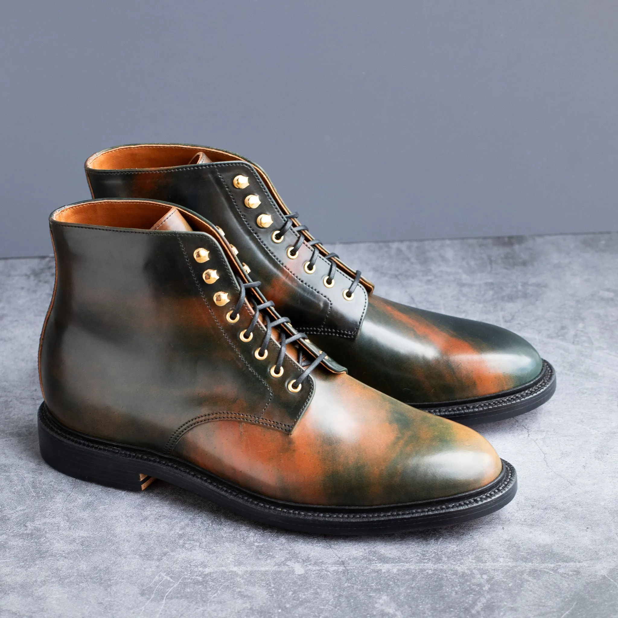 Edward Boot Black Marbled Shell Cordovan