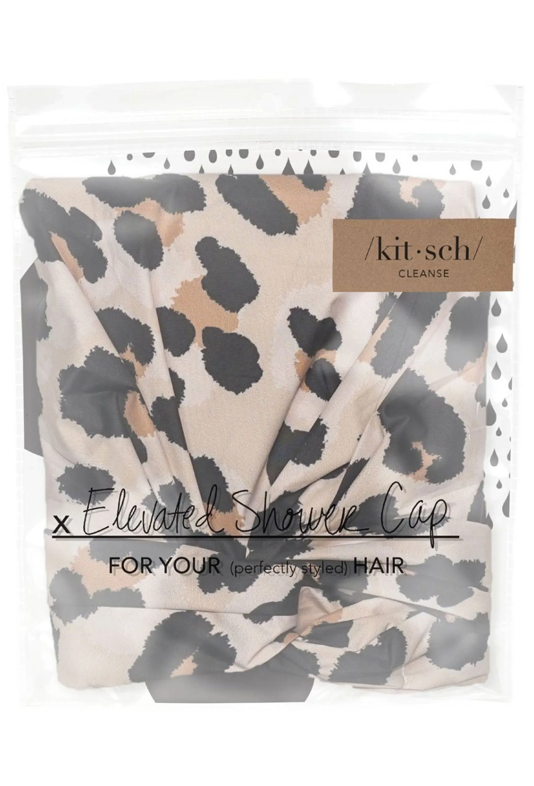 Kitsch Luxe Shower Cap in Leopard