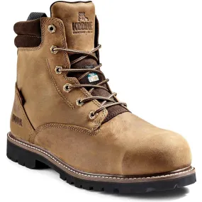 Kodiak Men's Mckinney 6 Comp Toe WP Safety Work Boot -Brown- K4TFBN