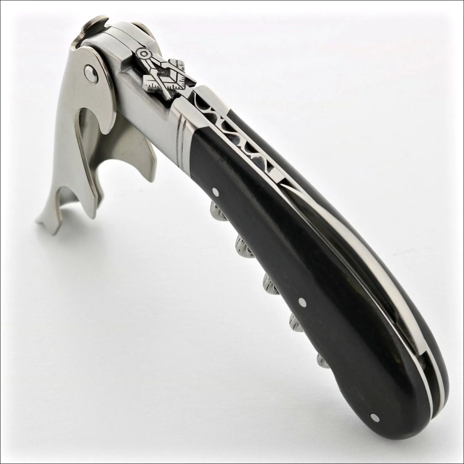 Laguiole Magnum Corkscrew Deco Freemason - Ebony