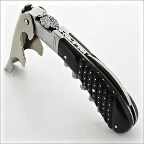 Laguiole Magnum Corkscrew Deco Grape - Studded Ebony