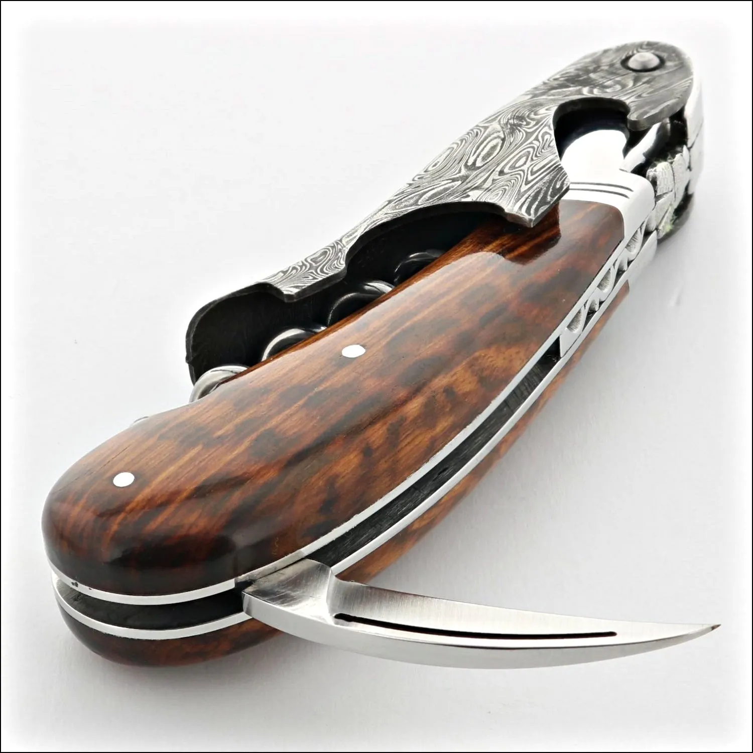 Laguiole Magnum Damascus Amourette Corkscrew