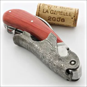 Laguiole Magnum Damascus Rosewood Corkscrew