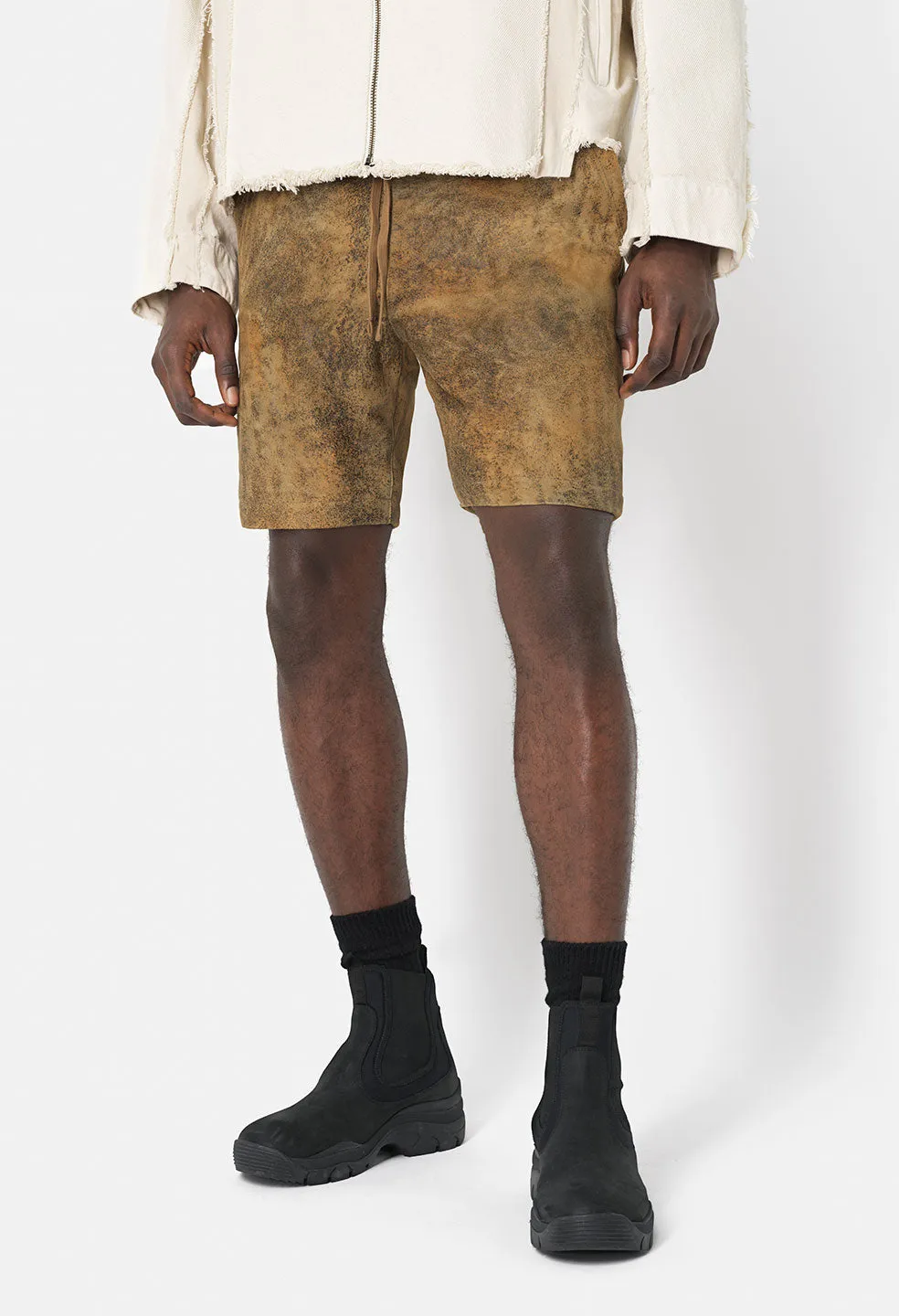 Leather LA Shorts / Jungle