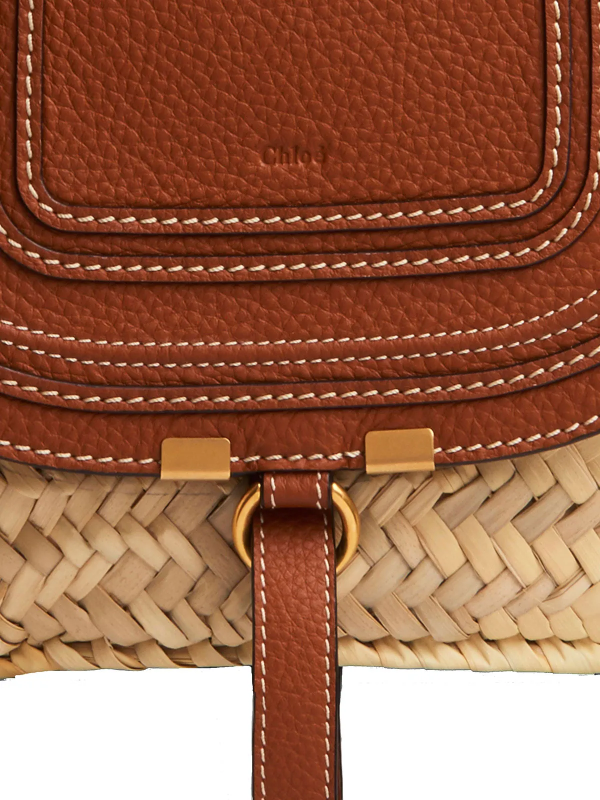 Marcie Raffia Basket Tote, Tan