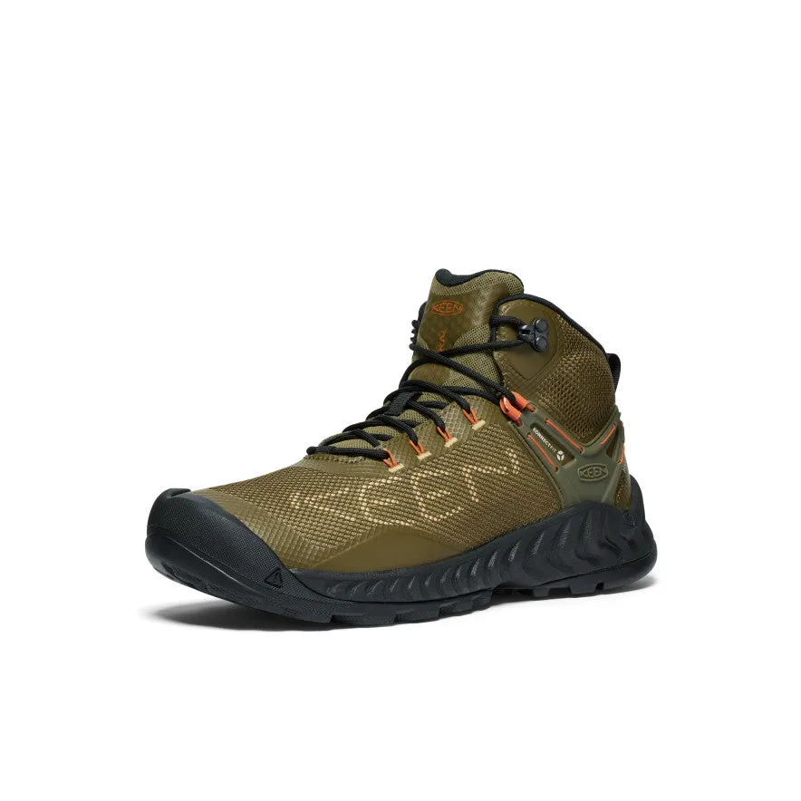 Men's NXIS EVO Waterproof Boot  |  Dark Olive/Gold Flame