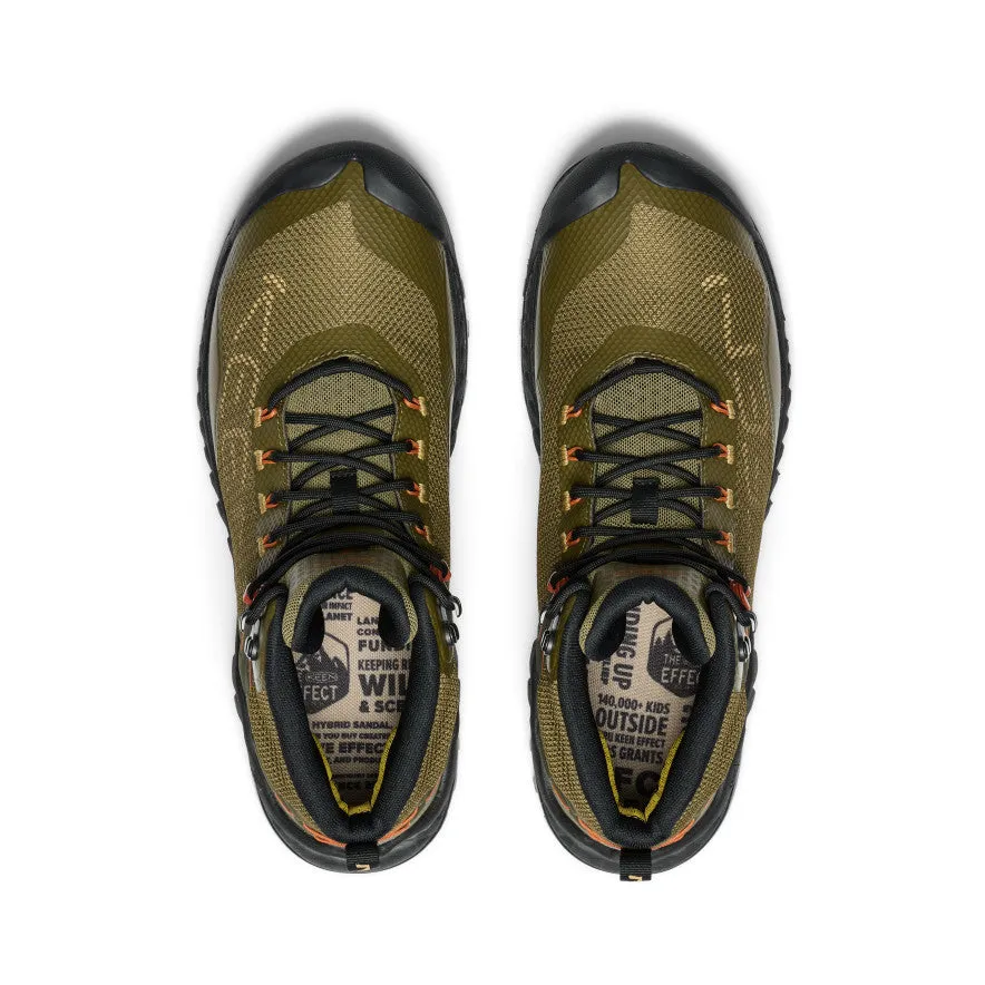 Men's NXIS EVO Waterproof Boot  |  Dark Olive/Gold Flame