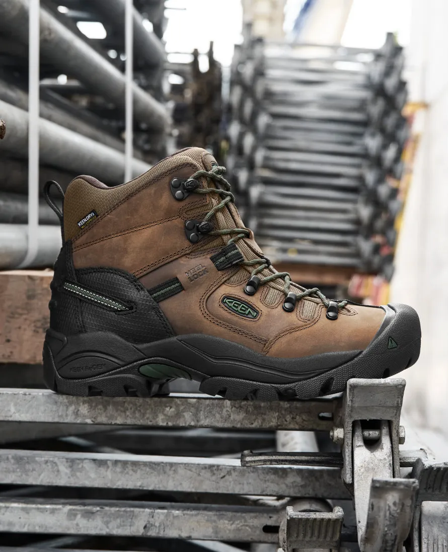 Men's Pittsburgh Energy 6 Waterproof Boot (Soft Toe)  |  Cascade Brown/Greener Pastures