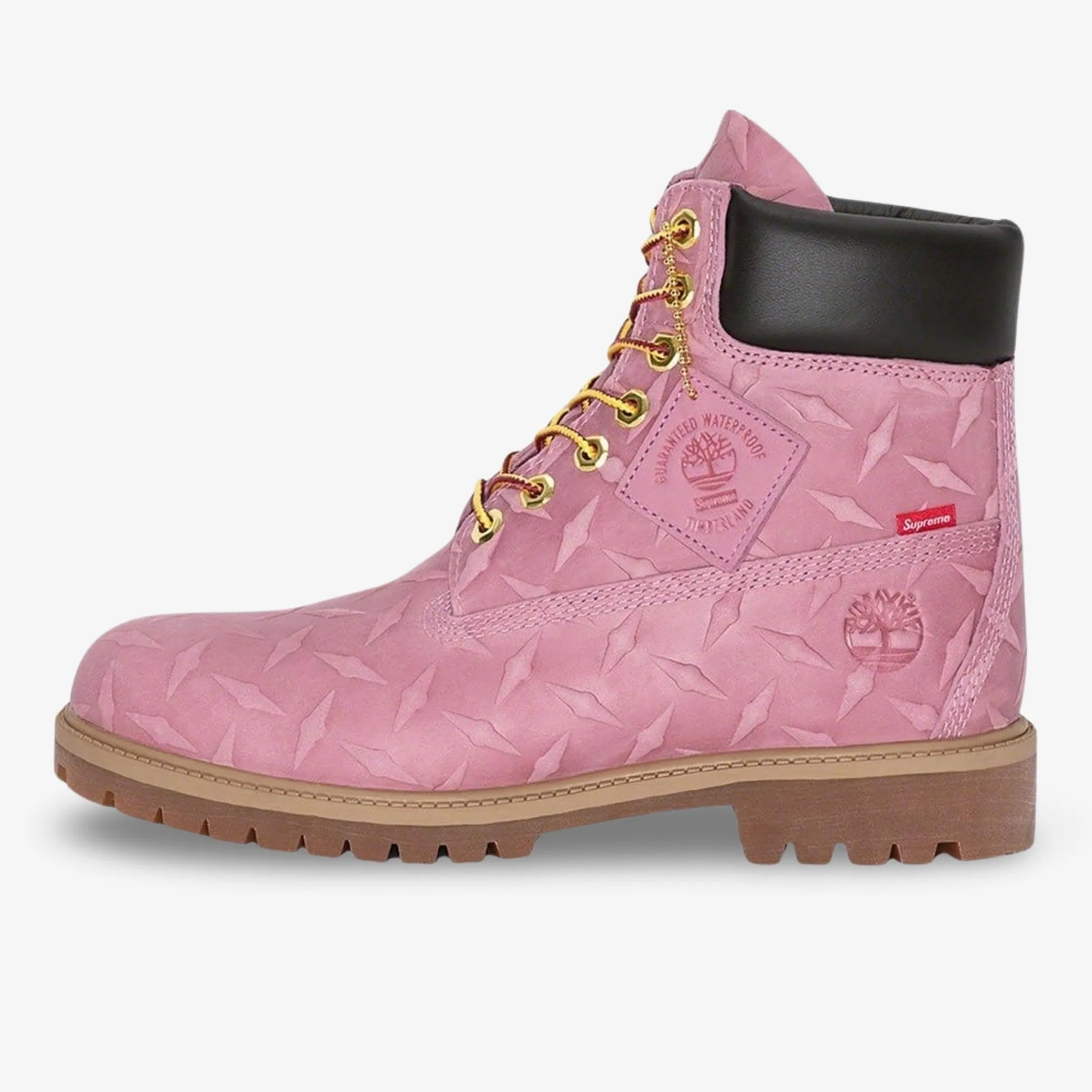 (Men's) Timberland 6 Premium Waterproof Boot x Supreme 'Diamond Plate Pink' (2023) TB0A6DF9-661