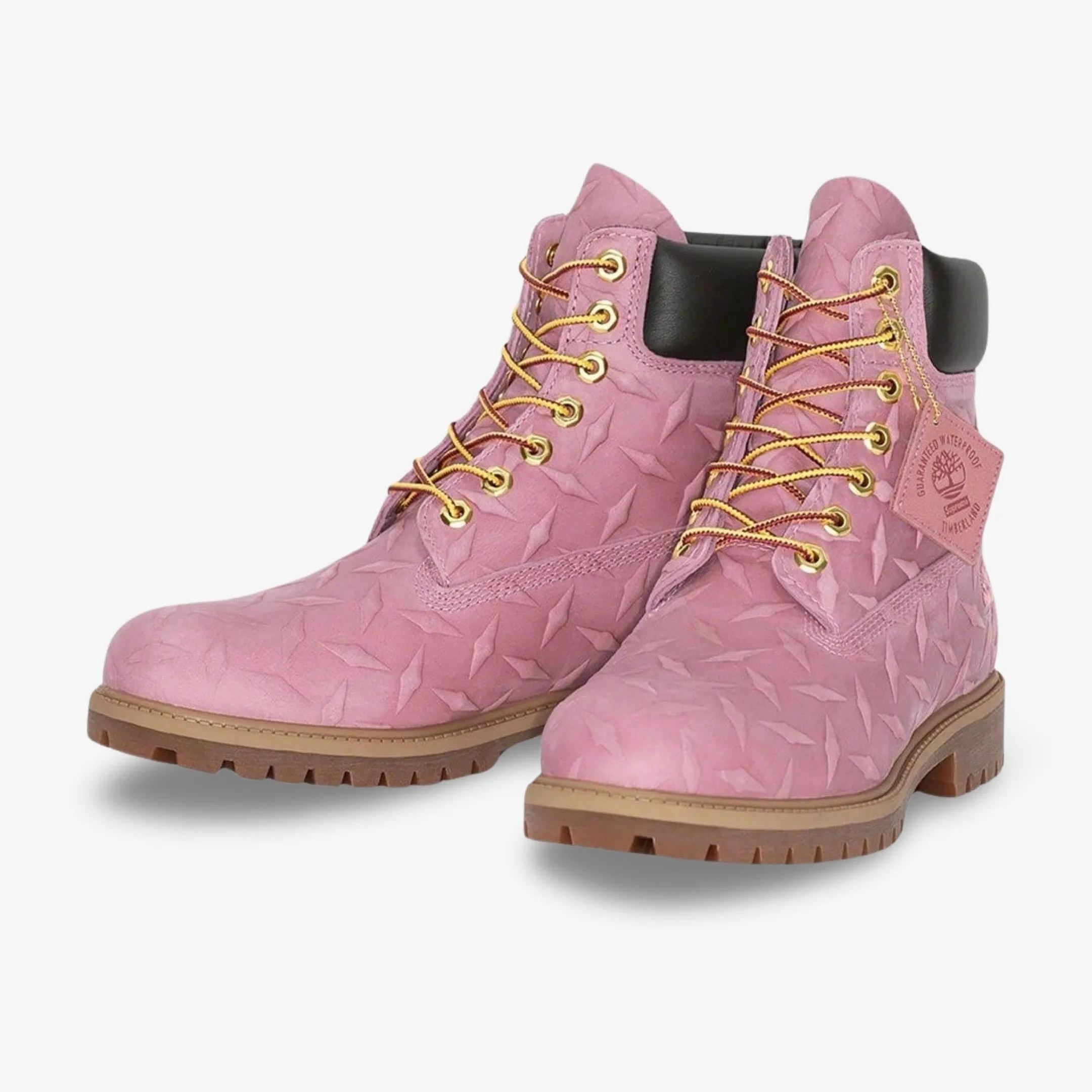 (Men's) Timberland 6 Premium Waterproof Boot x Supreme 'Diamond Plate Pink' (2023) TB0A6DF9-661