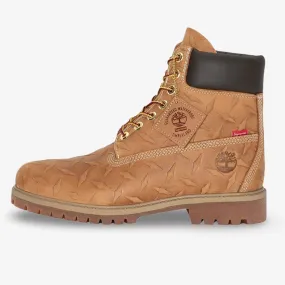 Supreme Collaboration: Mens Timberland Diamond Plate Wheat Waterproof Boot (2023)