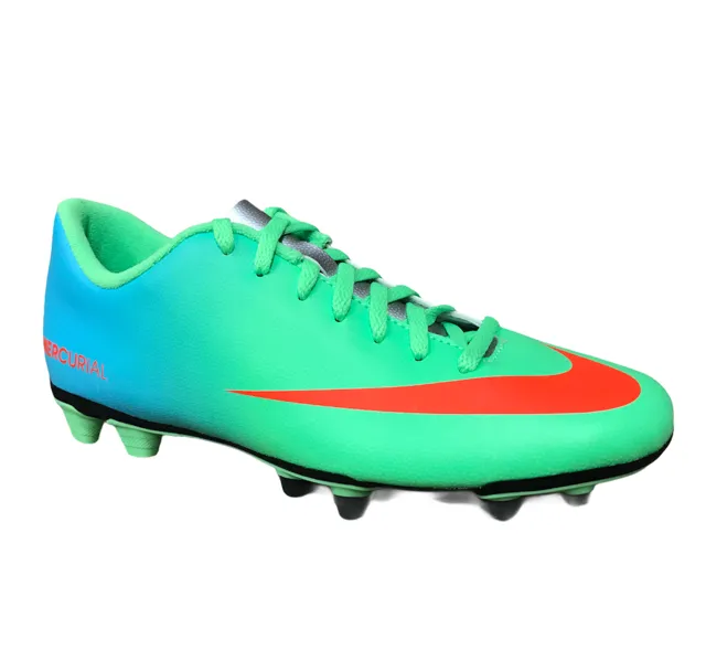 Nike men's football boot Mercurial Vortex FG 573873 380 green gradient light blue