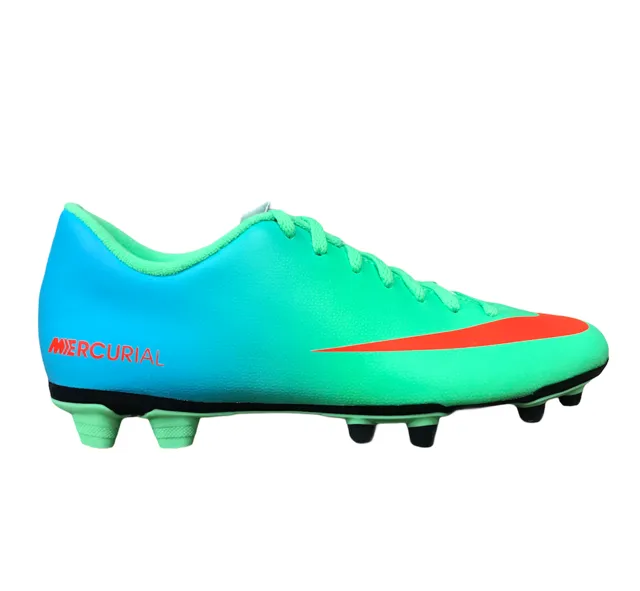 Nike men's football boot Mercurial Vortex FG 573873 380 green gradient light blue