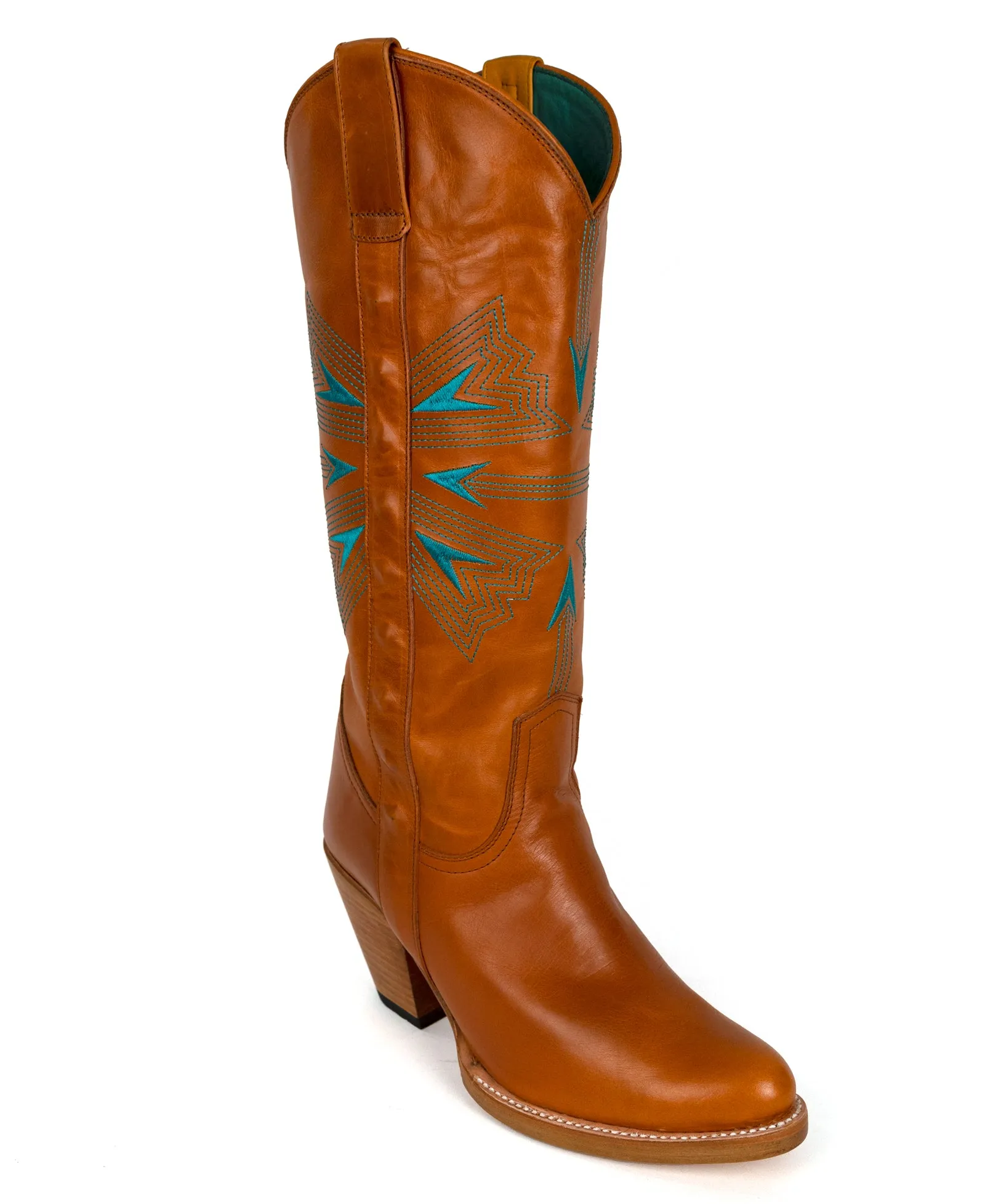 No.2052 ALLEY tall boot Oak Veg Tanned Leather PRE-SALE