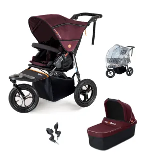 Out n About Nipper V5 Single Pushchair Starter Bundle - Bramble Berry