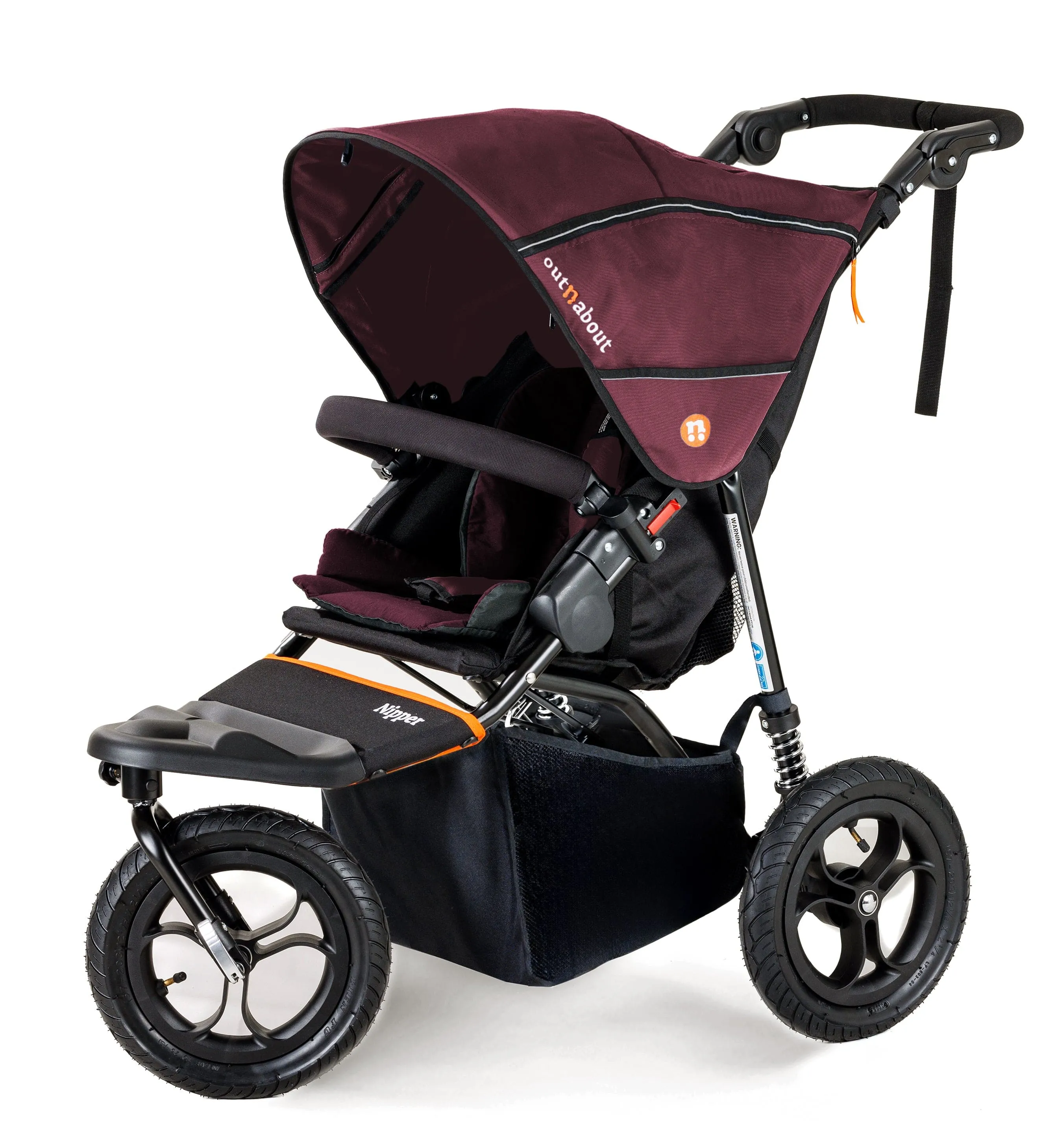 Out n About Nipper V5 Single Pushchair Starter Bundle - Bramble Berry