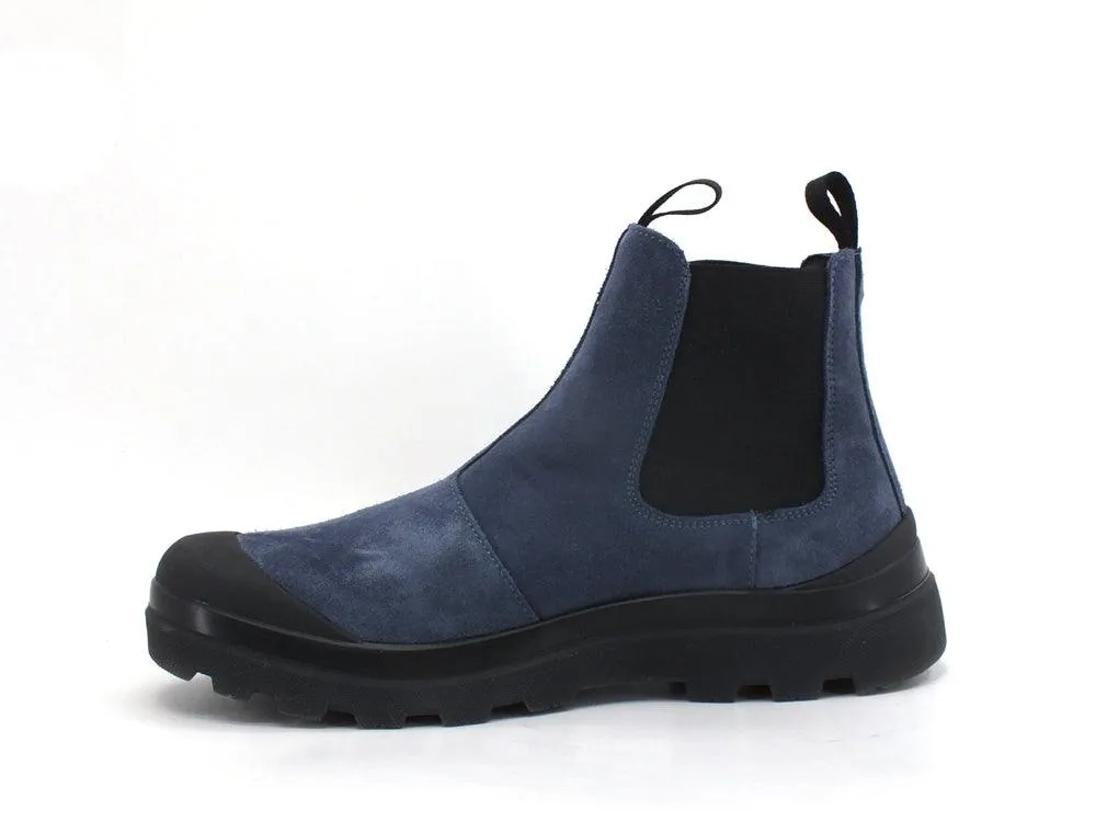 PAN CHIC Beatle Boot Suede Stivaletto Elastici Blue Black P03W1900300005