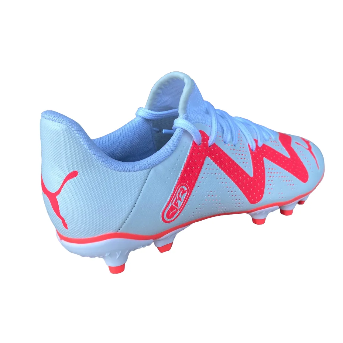 Puma boys' football boot Future Play FG/AG 107388 01 white-orchid