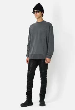 Reconstructed LS Tee / Washed Black