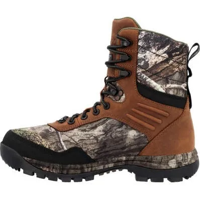 Rocky Men's Lynx 8" WP 800G Insulated Mossy Oak Work Boot Golden RKS0594