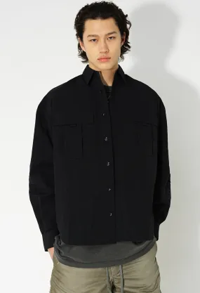 Safari Shirt Jacket / Black