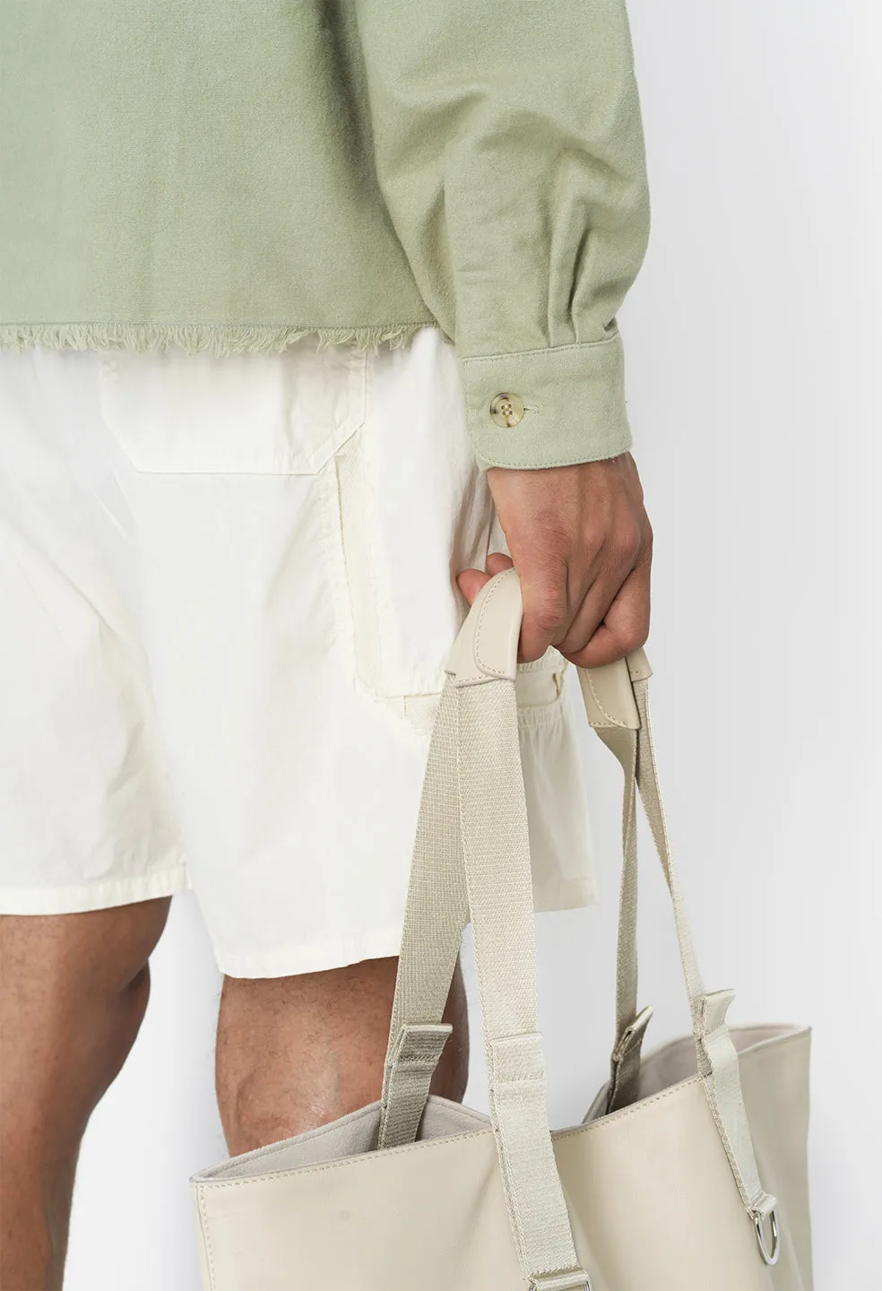 Solid Hemi Oversized Shirt / Moss