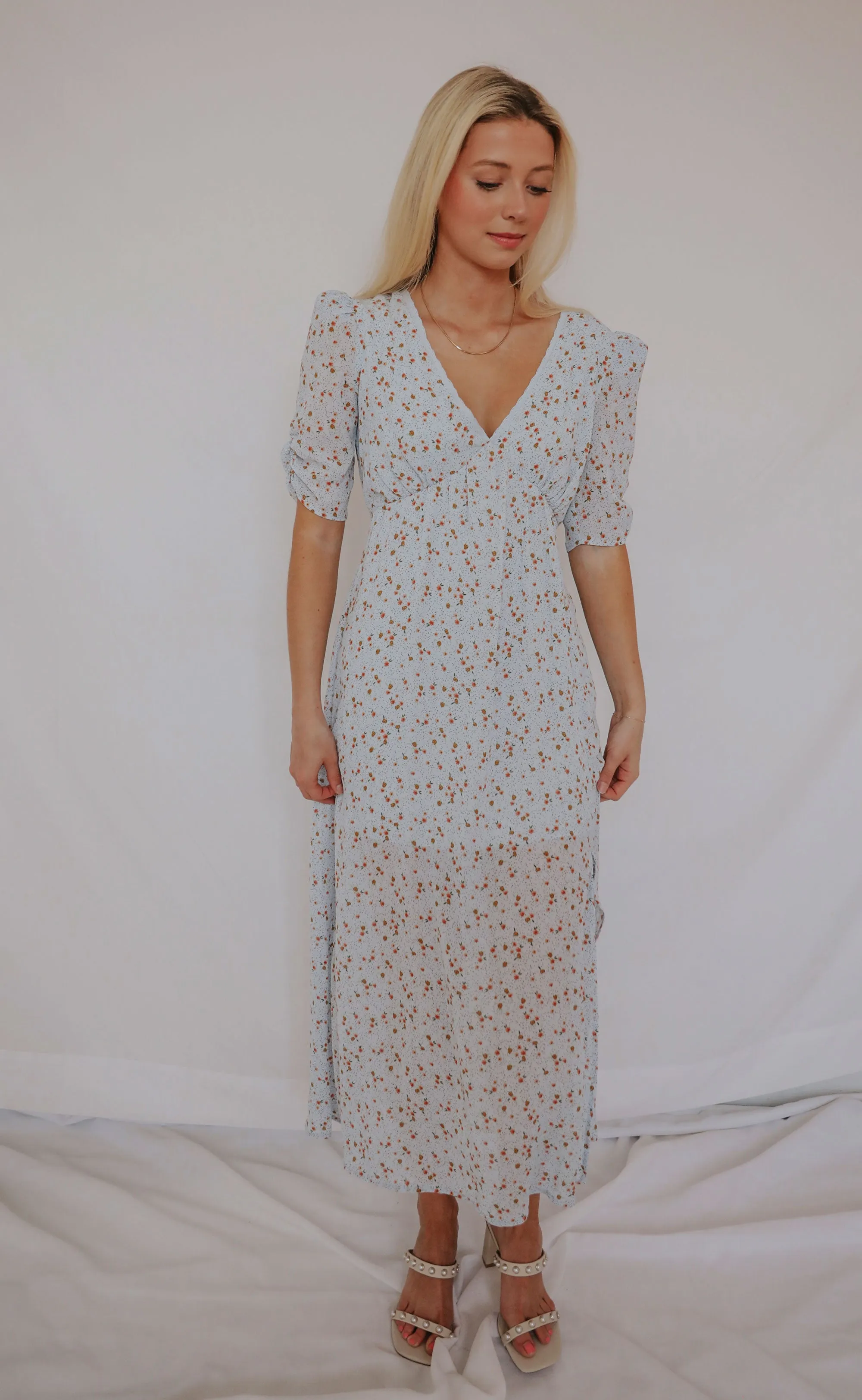 sunday evenings floral maxi dress