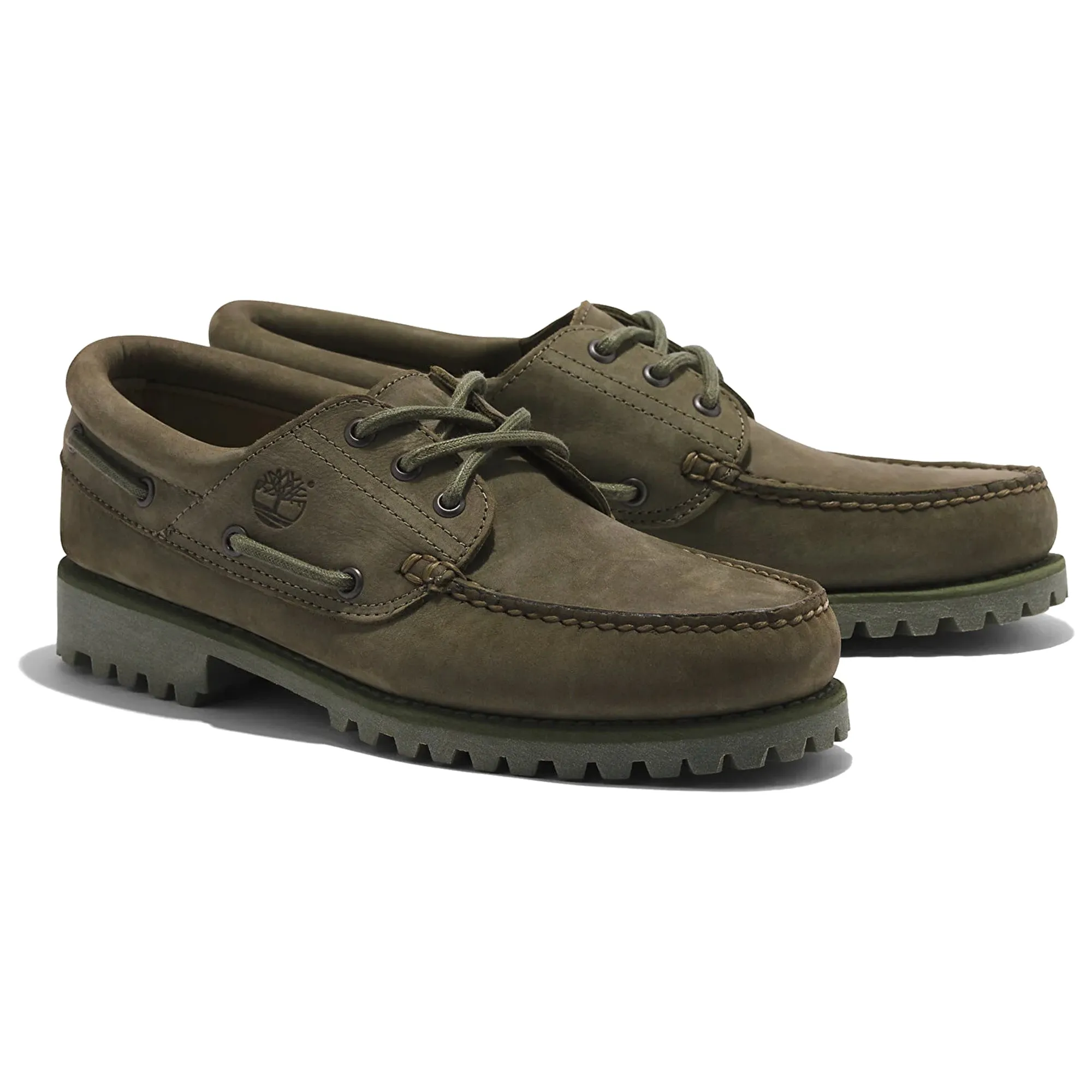 Timberland 3-Eye Lug Handsewn Boat Shoe - Deep Lichen Green