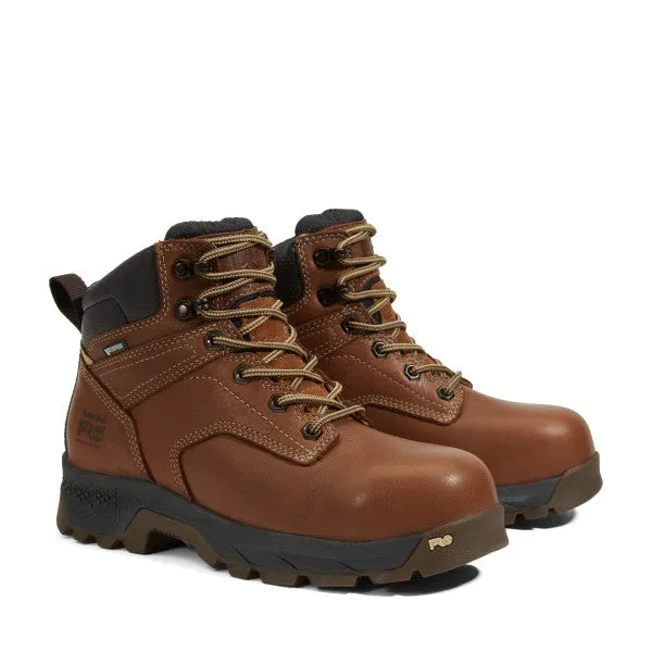 Timberland Pro Women's Titan EV 6" Comp Toe WP Work Boot - Brown - TB0A5P1A214